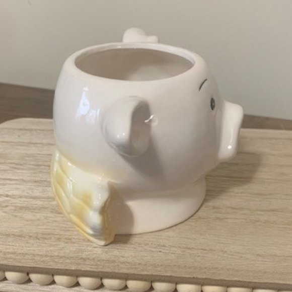 Exclusive Pier One Imports Hand-Painted Dolomite Flying Pig w/Wings Ceramic Mug - Picture 2 of 5
